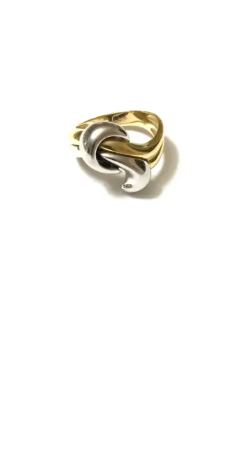 $1500   14 Kt Yellow & White Gold Knot Woomen's Ring