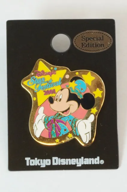 Tokyo Disney Resort Pin TDL Star Festival 2001 Mickey TANABATA JAPAN