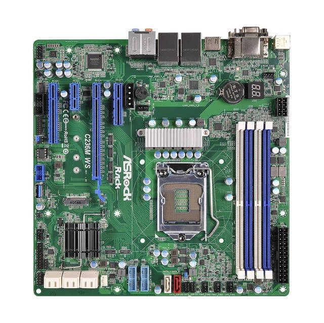 RACK ASROCK C236MWS C236m Ws Lga1151/Intel C236/Ddr4/Sata3usb3.0/M.2 ...