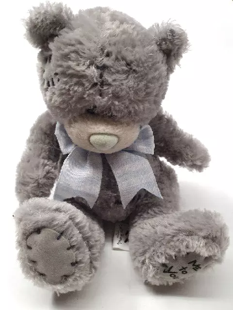 Carte Blanche Teddybär grau mit Stoffschleife, Me To You, Plüschtier, 13 cm sitz