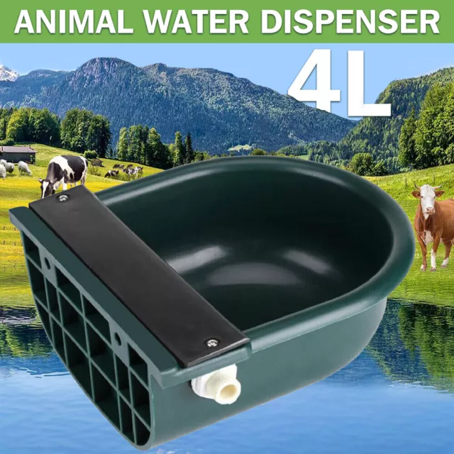 4L Animal Automatic Drinker Water Trough Drinking Bowl For Cow Horse Dog Sheep