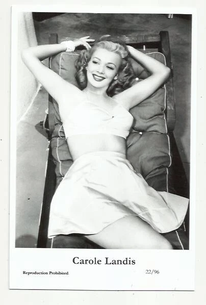(Bx21) Carole Landis Swiftsure Photo Postcard (22/96) Filmstar Pin Up Glamor