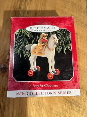 Hallmark Keepsake Ornament  A Pony for Christmas 1998 First #1 1st Series Bear