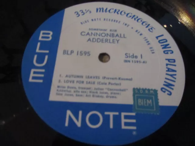 RARE Lp Vinyl / Cannonball Adderley ‎– Somethin' Else 2