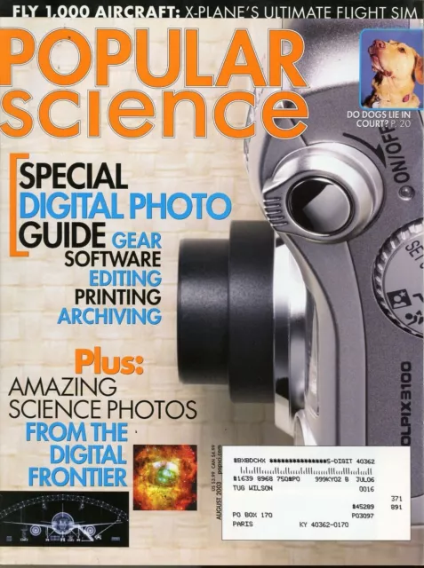 Popular Science Magazine August 2003 Special Digital Photo Guide + Science Photo