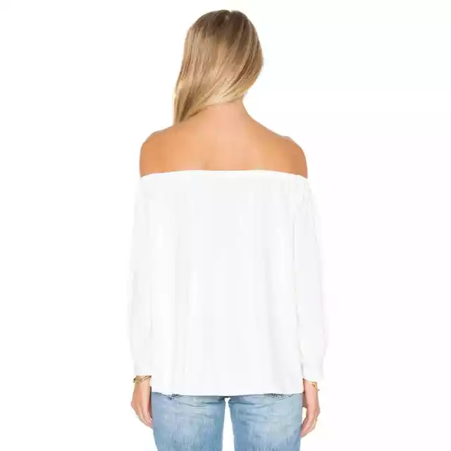 NWT Rachel Pally Ayumi Off-the-Shoulder Top In White Size 1X 3