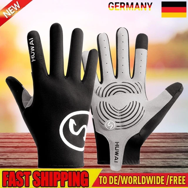 Vollfinger Fahrradhandschuhe Rutschfeste Reithandschuhe für den Sommersport (Sch