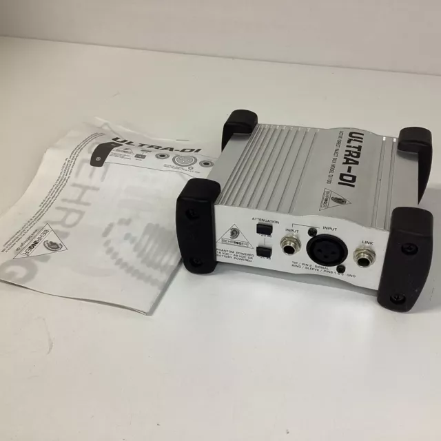 Behringer ULTRA-DI Active Direct Inject Box Model DI 100 (Untested) (N1) W#661