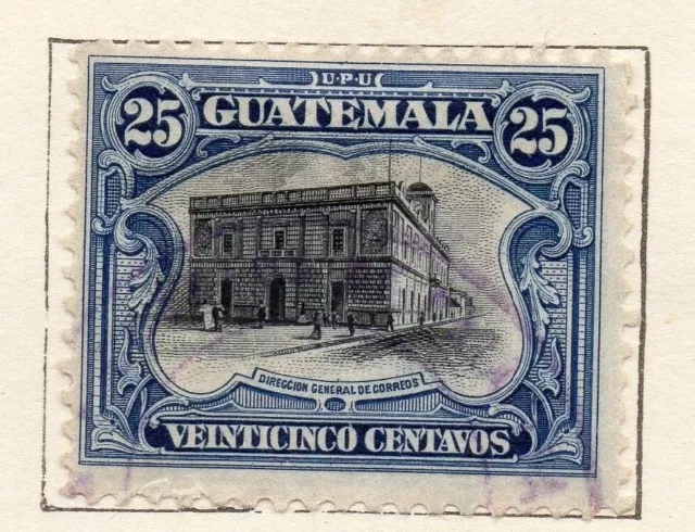 Guatemala 1911 Early Issue Fine Used 25c. 154657