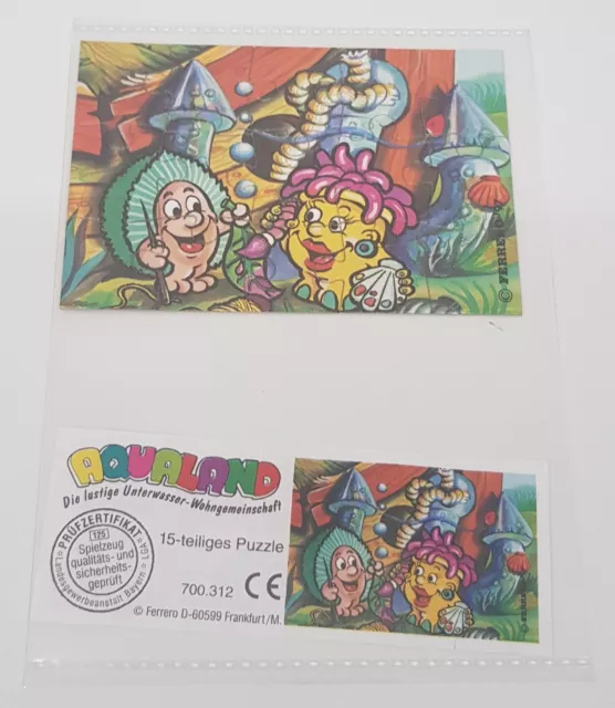 Ü ei Puzzle Aqualand (3) aus dem Jahr 1997 mit BPZ in Schutzfolie guter Zustand