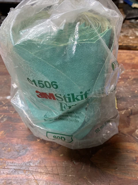 3M 01506 Green Fre-Cut Disc Rolls Stikit 80D 6In 100/Roll