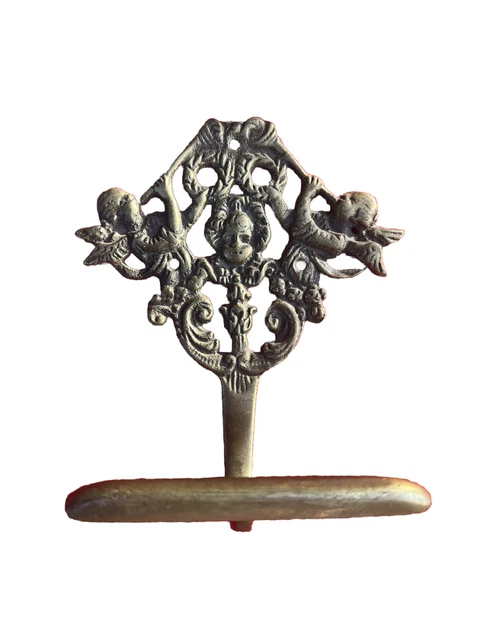 Cherub Angel Wall Hanger Coat Hook Brass