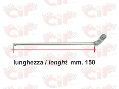 Cif ASTA COMANDO RUBINETTO BENZINA 150mm CIF POMOLO IN ALLUMINIO VESPA SPRINT 