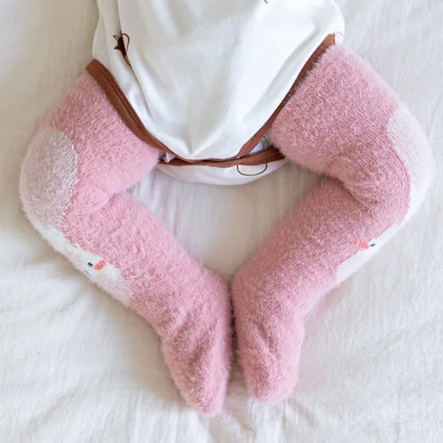 1 Pair Floor Socks Skin-friendly Cartoon Pattern Fade-resistant Non-slip Baby