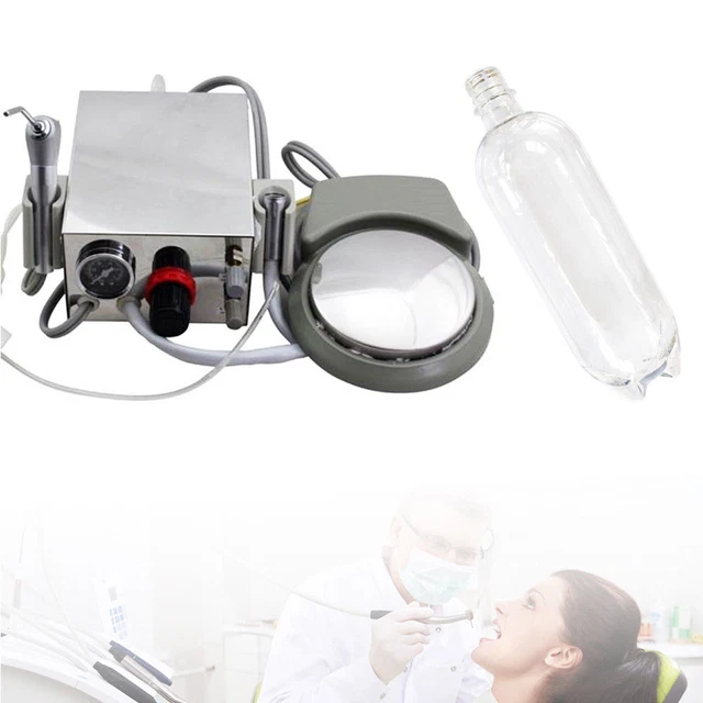 Dental Portable Air Turbine Unit 2hole work with Compressor 3-Way Syringe