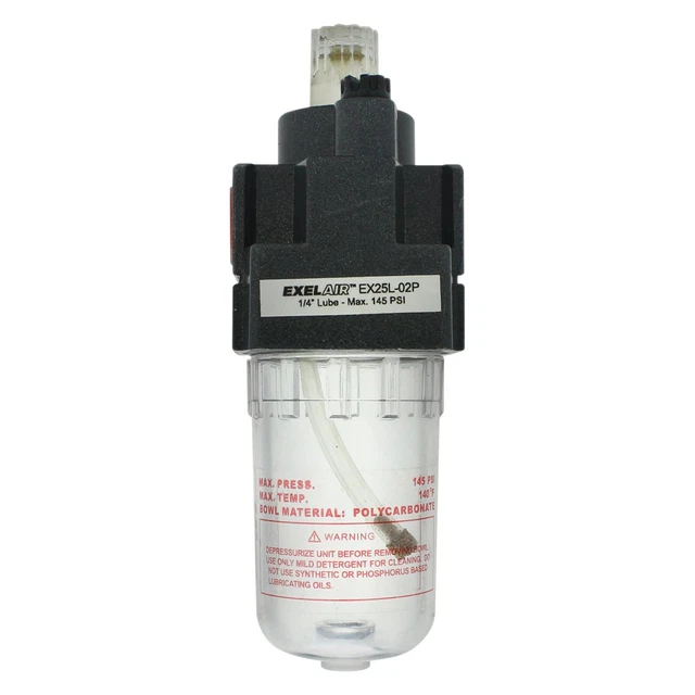 1/4" F NPT x 1/4" F NPT 25 Air Line Lubricator, 1/4" (F) NPT x 1/4" (F) NPT 25