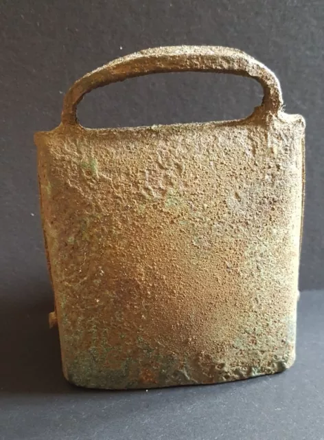 Antique Metal Cow Bell 9cm x 8cm