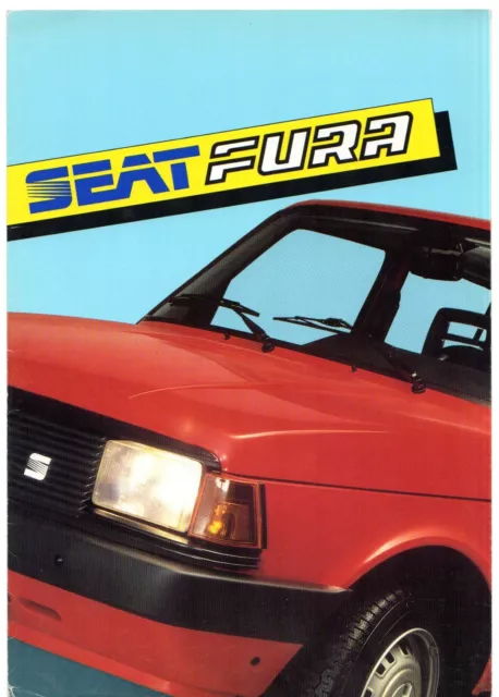 Seat Fura 1983-86 Export Markets Foldout Sales Brochure In English L GL 3dr 5dr