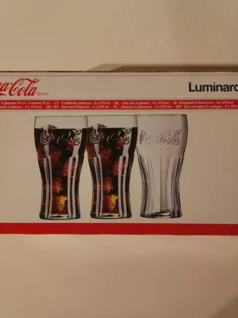 coca cola Gläser, 3x 370ml, Neu&ovp