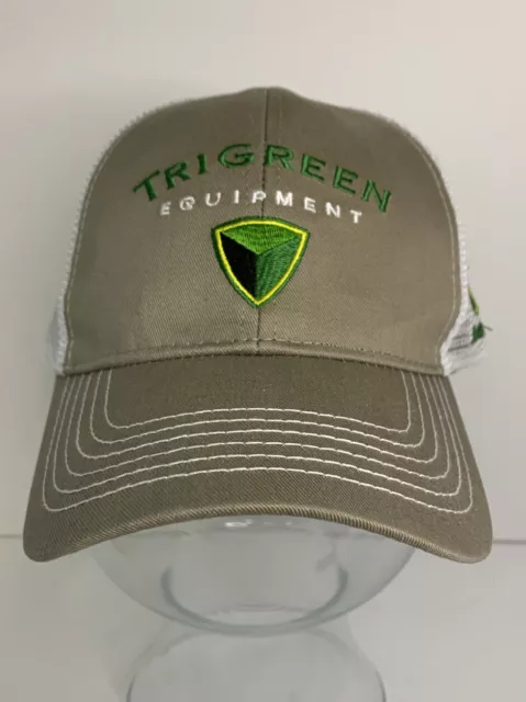 John Deere TriGreen Equipment Mesh Snapback Hat/Cap  Advertising - NWOT