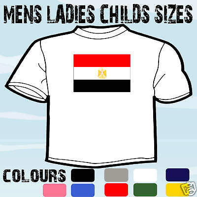 Egypt Egyptian Flag Emblem T-Shirt All Sizes & Colours