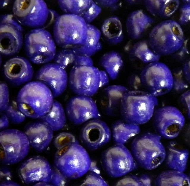 24 pack Macrame & Craft Wood Beads 11x12mm 5mm to 6mm Large Hole Round Barrel