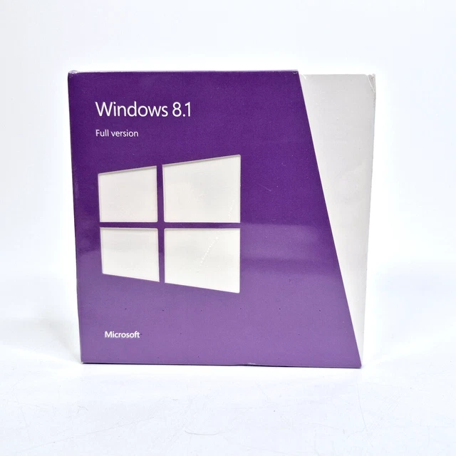 MICROSOFT WINDOWS 8.1 Full English Version 32 & 64 Bit DVDS - SEALED ...