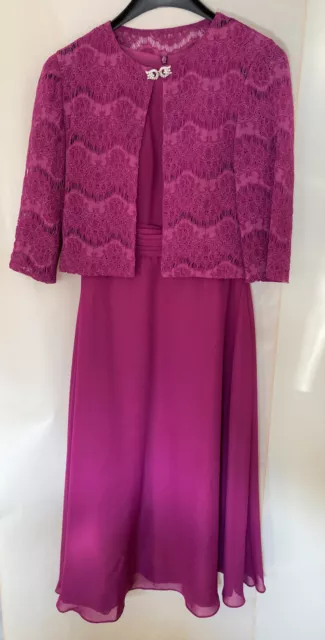 FESTLICHES KLEID MIT BOLERO - ABENDKLEID - Größe 38 - wie neu - 1 x getragen!