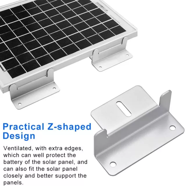 4/8STK Solarmodul Halterung Befestigung Aluminium Z Winkel PV Solar Modul Halter