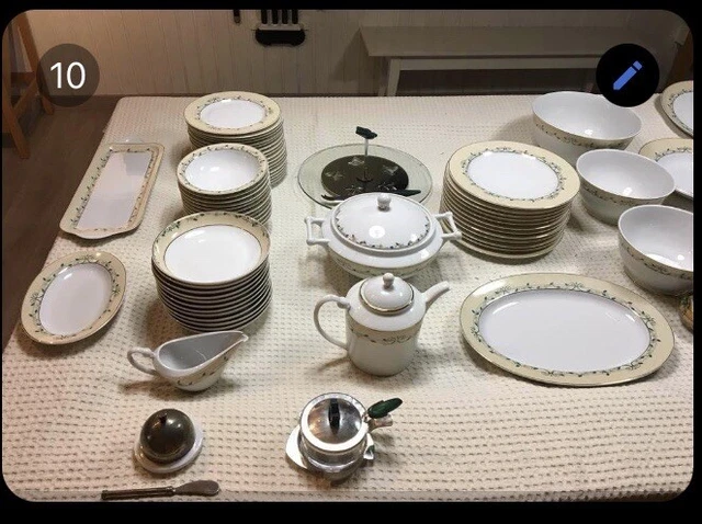 SERVICE DE TABLE en porcelaine complet 150 pièces Guy Degrenne EUR 1.