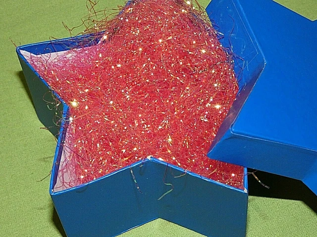 (390,00€/kg) 5 g Deko Glitzer-Gras ROSAROT-IRIS : Basteln, Verpacken, Deko