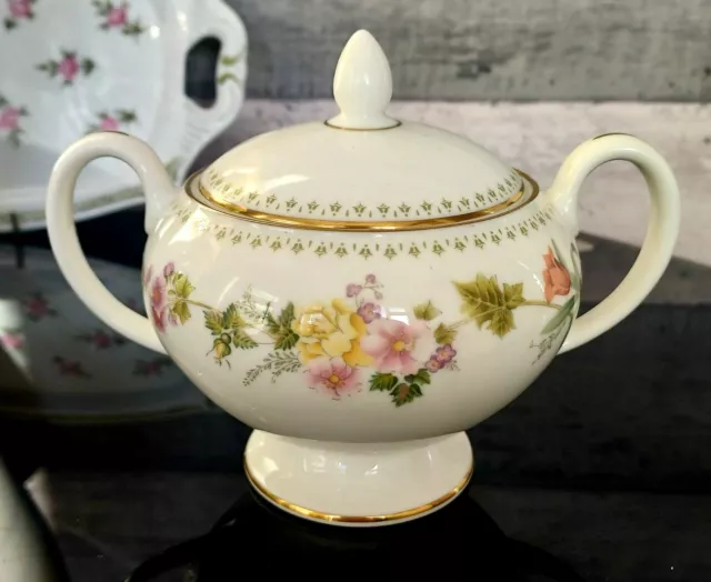 Wedgwood sugar bowl with lid excellent condition