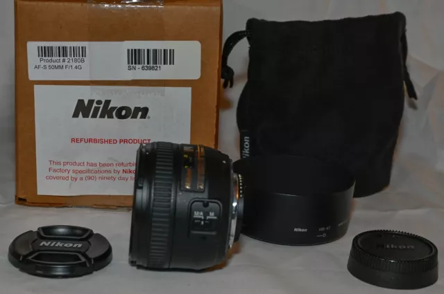 Nikon AF-S FX NIKKOR 50mm F/1.4G Standard Lens Used in Excellent Condition