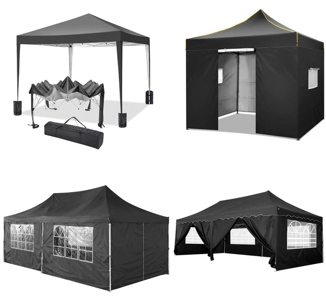 Falt Pavillon 99% WASSERDICHT Pavillion Gartenzelt Pop Up Dachmaß 3x3m & 3x6m DE