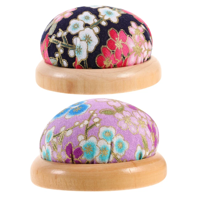 2 piezas cojín de aguja contenedor de pulsera para soporte magnético aguja de coser