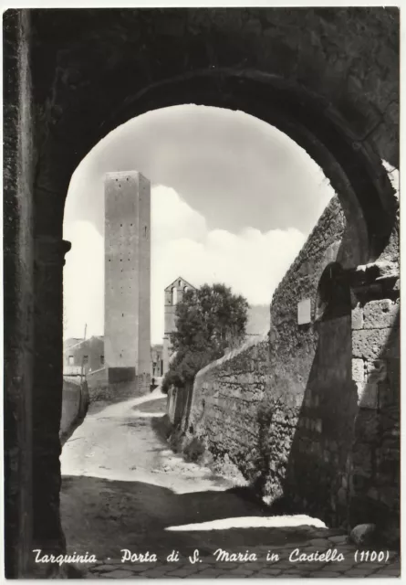 Tarquinia - Viterbo - Porta Di S. Maria In Castello - Viagg. 1957 -77046-