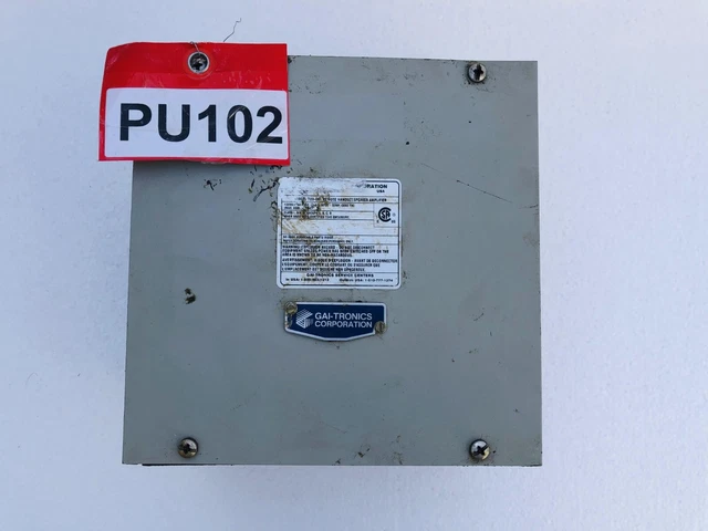 GAI-TRONICS 723-001 Remoto Cornetta/Altoparlante Ampplificatore 120 VAC Con #15