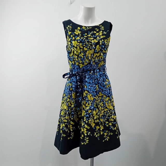 Robe évasée Rouge Et Blanc Rayée - Marque Red Herring - Taille 10 - Sans Manches - Occasion Très Bon état
