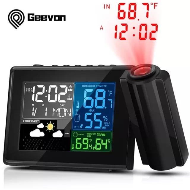 Wireless Alarm Clock Wireless Forecast Projection Temperature And Humidity