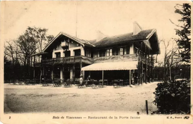 CPA PARIS 12th Bois de VINCENNES Restaurant de la Porte Jaune (672650)