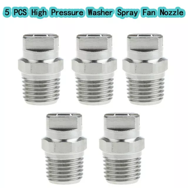 High Pressure Washer Spray Fan Nozzle for 1/4 Screw Type Pack of 5 65 Degree