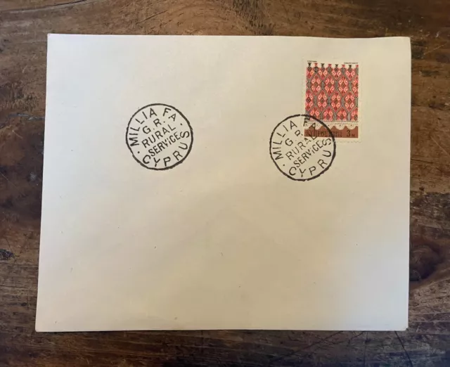 Cyprus Millia Village Famagusta Stamped Letter 1960s