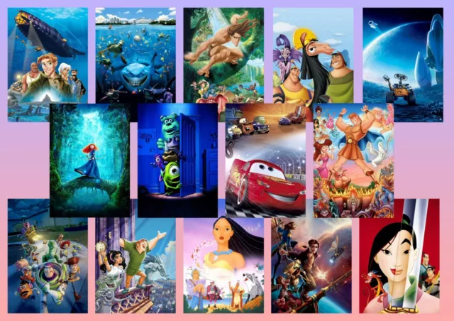 Toy Story  Brave  Wall E  Mulan  Pocahontas  Cars A5 A4 A3 Movie DVD Posters