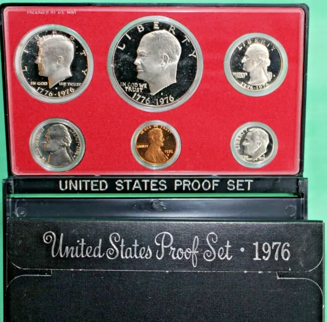 1976 us mint proof set original government packaging