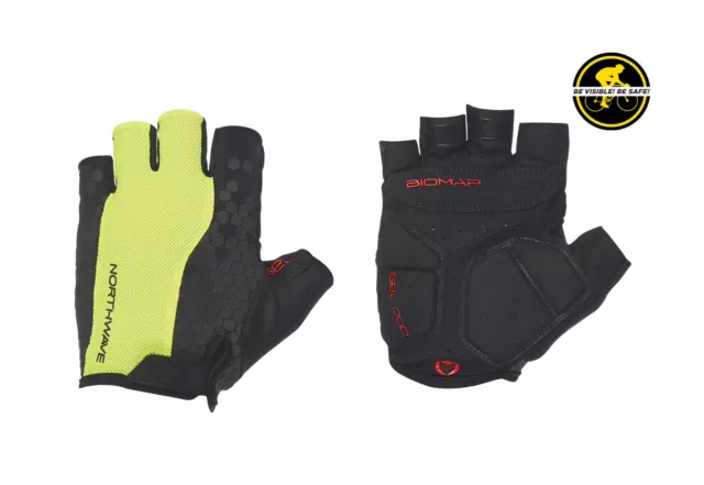 Guantini Estivi Northwave EVOLUTION Yellow Fluo/Black/SUMMER GLOVES EVOLUTION