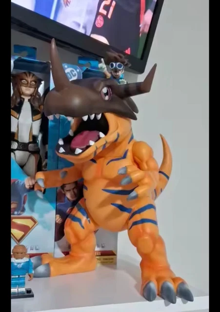 Action Figure Greymon 30cm - Digimon Adventure - Statua In Plastica Gommata (Senza Confezione)