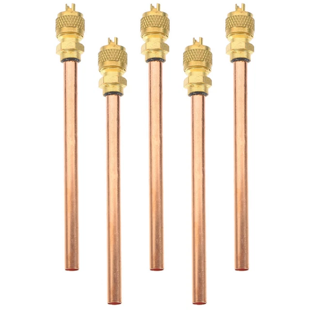 5 Pcs Refrigerator Check Valves Copper Service Access Needle Air Conditioner
