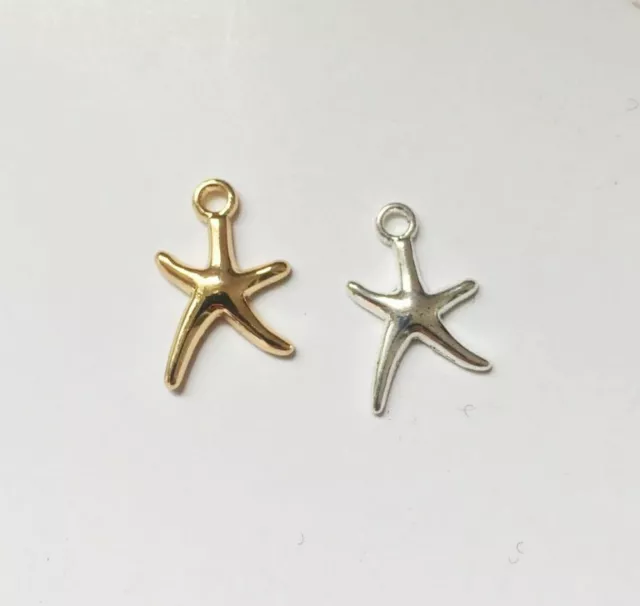 20s Sea Stars Necklace Charms Earring Findings Bracelet Charm Diy Jewelry Making