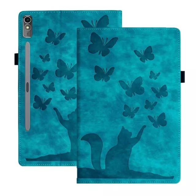 For Lenovo Tab P12 / Xiaoxin Pad Pro 12.7 Butterfly Cat Embossing Leather case