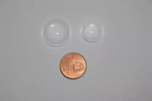 Lot de cabochon en verre transparent 18 et 14mm de diamètre quantité au choix :